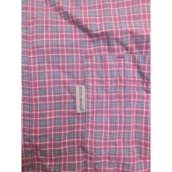 Woolrich Willow Men’s Flannel Shirt 2XL Red Multi Plaid Button-Up EUC - Picture 5 of 7